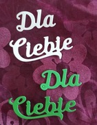 Scrapki, "Dla Ciebie" komplet zielony i biały