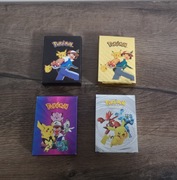 Karty pokemon 4w1. Zestaw 4 talii kart złote czarne srebrne tęczowe 220szt 