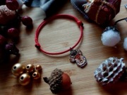 Bransoletka regulowana Reniferek mix złoty i srebrny