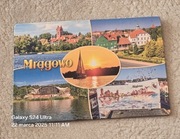 Magnes na lodówkę MRĄGOWO. Mazury. Jeziora.