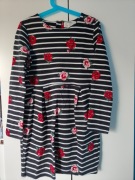 Sukienka dziewczęca z długim rękawem H&M 134/140