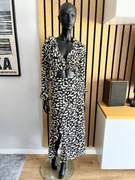 ZARA Sukienka midi w zwięrzęcy deseń r.XS ref. 0387/158