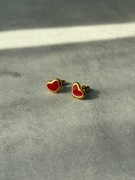 Kolczyki serca Zezu jewelry sztyft