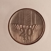 20zł 1976     WIEZOWIEC I KŁOSY  BARDZO ŁADNE  W HOLDERZE