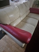 Dwie skórzane kanapy 2 i 3 osobowe