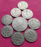 Zestaw 9 szt pięknych monet Monety kolekcjonerskie w super stanie  