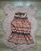 Śliczna letnia elegancka bluzka bez ramiączek top halter Kleopatra 36