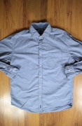 Koszula Marc O'Polo r. L 41/42 męska niebieska dł rękaw w paski bawełna 