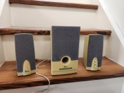 ZESTAW GŁOŚNIKOWY 2.1 SW-G106 STARE GŁOŚNIKI DO RETRO KOMPUTERA SUBWOOFER