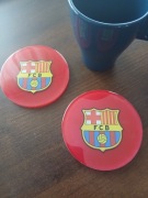 Barcelona Fc. Podkładka pod kubek z żywicy. 