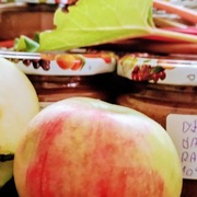 Dżem jabłko-rabarbar niskosłodzony 10% cukru 300g {3,50/100g}