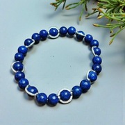 Bransoletka z "niebiańskich" kamieni - lapis lazuli