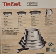Zestaw garnków Tefal stal nierdzewna 6 el.