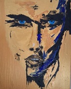 W pułapce piękna 40x50 cm farby akrylowe