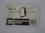 Druk dzienne zestawienie sprzedaży