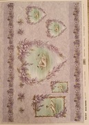 Papier decoupage A3 łabędzie 