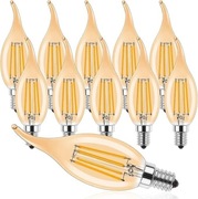 ProCrus 10x żarówki LED E14 4W=40W C35 vintage bursztyn ściemnialne