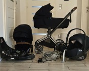 Wózek Cybex E- Priam 4.0 w zestawie 2w1 lub 4w1 z bazą obrotową Cybex 