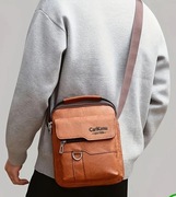 Carl Kimmu Messenger Bag / Torba Listonoszka Brązowa Eko Skóra Nowa Urban