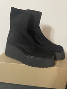 Botki platforma AIGNER Stella Plateau Bootie Suede r. 39 (41)