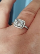 Pierścionek srebrny r 9 nigdy nie 