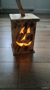 lampion drewniany Halloween 