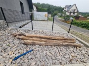 Słupy 3m średnica ok 16 cm drewno akacja na plac zabaw