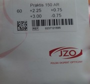 Soczewki okularowe nowe +2.25 + 0.75 +3.00 - 0.75