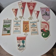 Proporczyki zestaw 11 sztuk polski zwiazek motorowy automobilklub