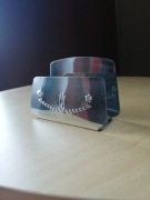 Metalowy serwetnik PRL vintage retro