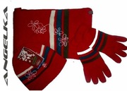 CampuS MARTINA zestaw damski czapka + szali + rękawiczki S/M 