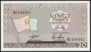 Rwanda 20 franków 1976 - stan bankowy UNC 