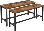 Ławki do Jadalni ZESTAW 2 SZTUKI 108cm Vintage Loft / stołek krzesło
