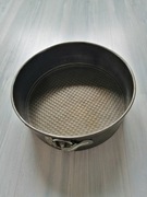 Blacha na ciasto biszkopt forma tortownica metal.