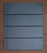 Lindner 1314 - Karta/strona na banknoty, znaczki, bloczki, karnety