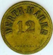 WERTH-MARKE 12 mos 20.5 mm - moneta 'piwna'
