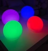 KULE SOLARNE OGRODOWE RGB PREMIUM - 4 sztuki