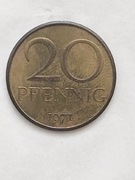 201 Niemcy - NRD 20 fenigów, 1971