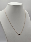 Celebrytka srebro pozłacane pr 925