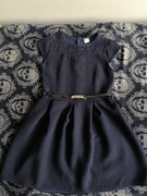 Sukienka okolicznościowa/galowa-granatowa, do szkoły, na święta i nie tylko