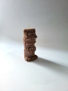 Świeca sojowa kolumna brązowa