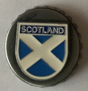 Magnes metalowy na lodówkę otwieracz Scotland Szkocja Kapsel Flaga Herb(1)