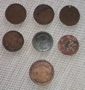 Niemcy Republika Weimarska Reichsmarka 1924 - 1938 zestaw 1 fening