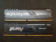 DDR4 Kingston FURY Beast 32GB (2x16GB) 3200MHz CL16 - sprawny, Memtest86 OK