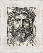 Jezus w koronie cierniowej. Pieta. Obraz. 65x52 cm