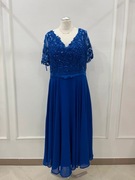 Sukienka midi elegancka na wesele zdobiona plus size 46/48 4XL