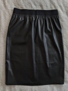 Nowa czarna elegancka skórzana spódnica Lollys Laundry 38 jak skóra węża