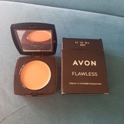 Avon Flawless kremowo-pudrowy podkład w kompakcie 310N Medium Beige