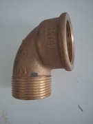 Kolano mosiądz brąz VIEGA 1 1/4"gz  na 1 1/4"gw.