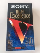 Kaseta VHS 240 SONY nowa w folii.